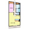 メゾンダール 1LDKの間取り