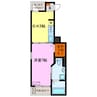 名鉄名古屋本線/栄生駅 徒歩7分 3階 築9年 1DKの間取り