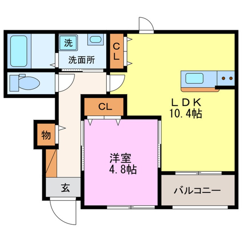 間取図 ル・プレジール