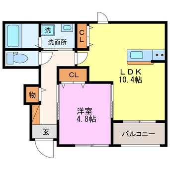 間取図 ル・プレジール