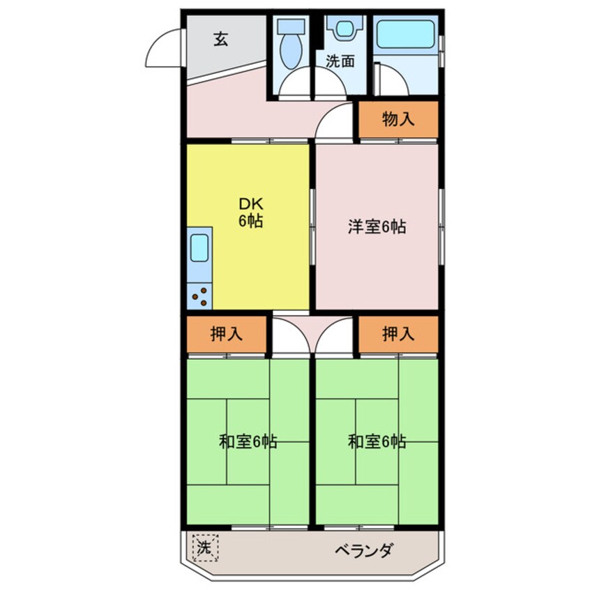 間取図 マンション雅　