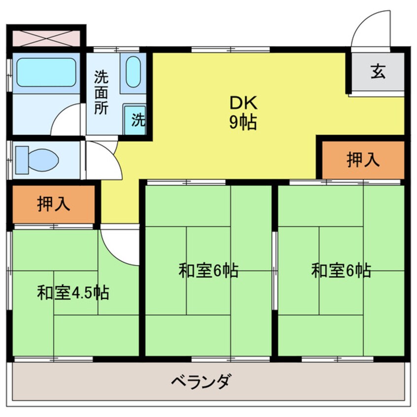 間取図 Ｈａｕｓｋａ　ｔａｌｏ　Ｅｋｉｍａｅ