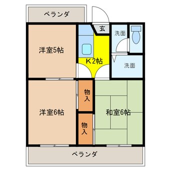 間取図 サンセット７７