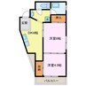 ハイツ長野　Ｎ棟 2DKの間取り