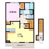 ブローテ 1LDKの間取り