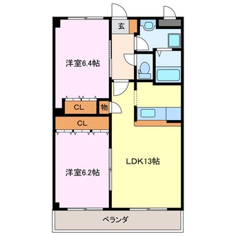 間取図 サンタプレイス