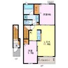 チェストナッツパレス 2LDKの間取り