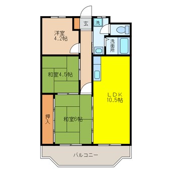 間取図 林マンション