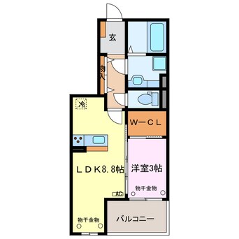 間取図 パステル須ヶ口