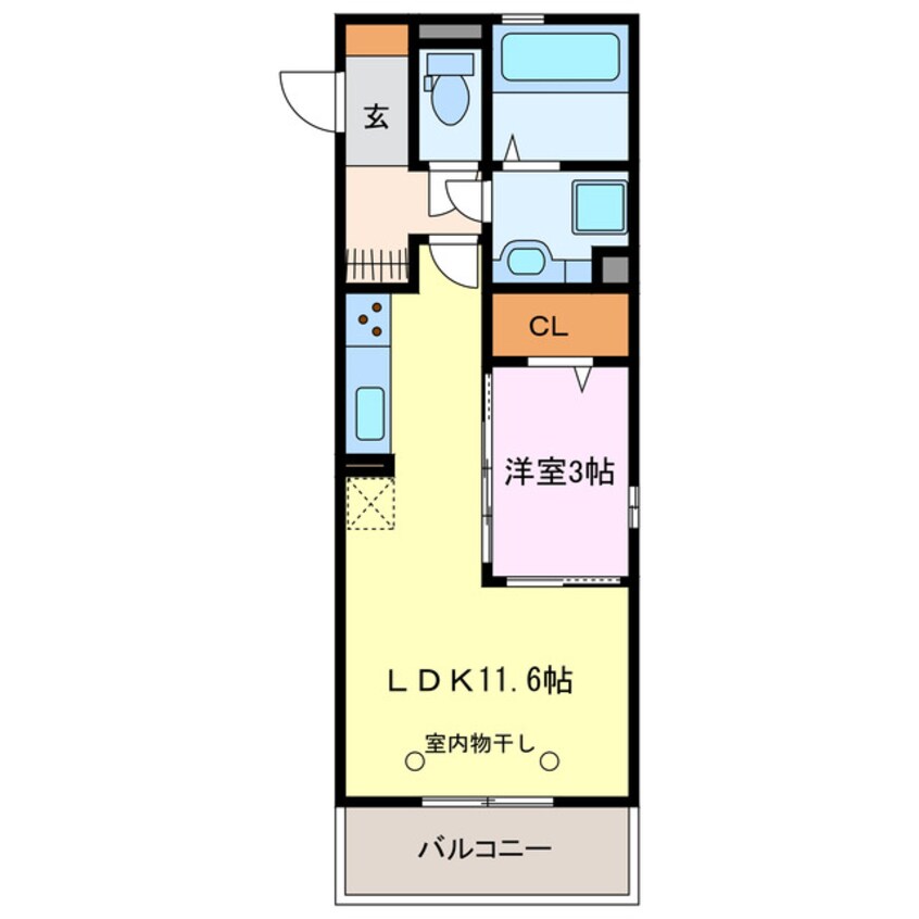 間取図 パステル須ヶ口