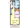 パステル須ヶ口 1LDKの間取り