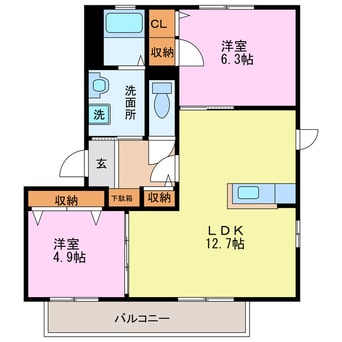 間取図 マイネハイマート