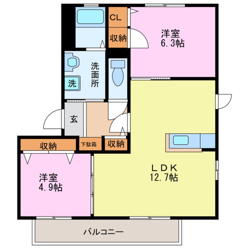 間取図 マイネハイマート