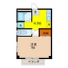コーポユタカ 1Kの間取り