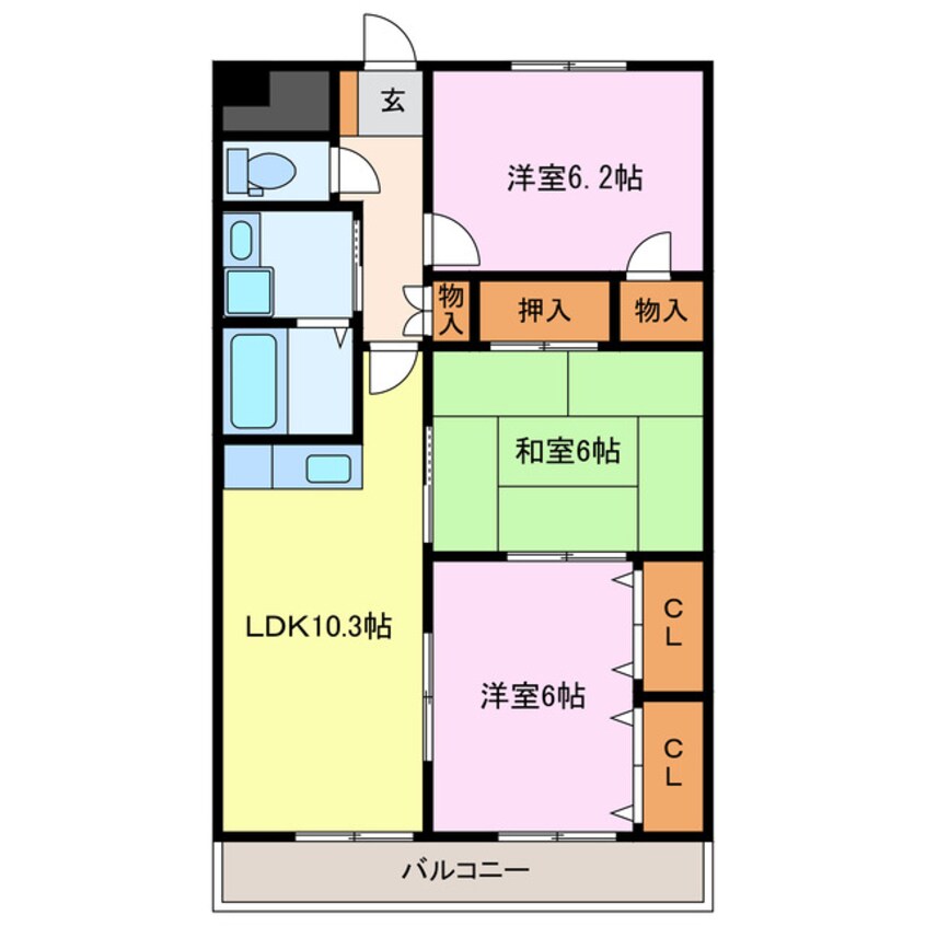 間取図 ソレーユ五条弐番館