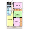 ソレーユ五条弐番館 3LDKの間取り