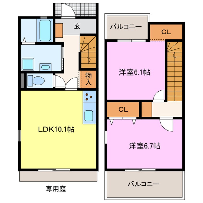 間取図 プラシード比良