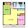 グランドミール中小田井 2LDKの間取り