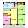 グランドミール中小田井 3LDKの間取り
