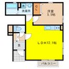 ディアコートⅡ 1LDKの間取り