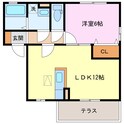 シエルコートⅡの間取図