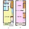 Casa野口 2LDKの間取り