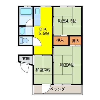 間取図 クレオパトラマンション