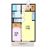 サンハイムＫⅢ 1LDKの間取り