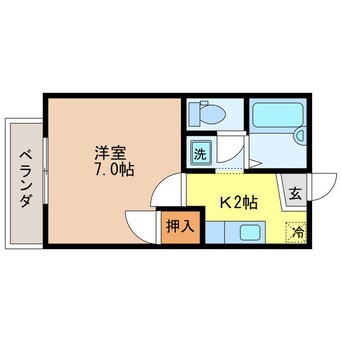 間取図 オレンジハイツ