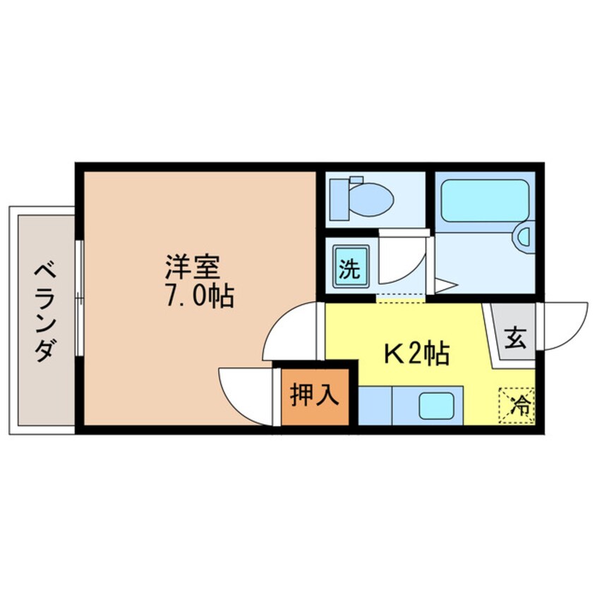 間取図 オレンジハイツ