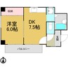 大野木ビラ 1DKの間取り