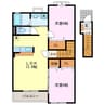 ビレッジＺＥＮ　Ⅲ 2LDKの間取り