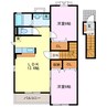 ビレッジＺＥＮ　Ⅲ 2LDKの間取り