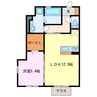 メゾンｓａｋｕｒａⅡ 1LDKの間取り