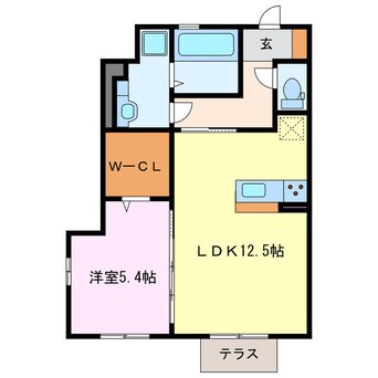 間取図 メゾンｓａｋｕｒａⅡ