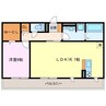 シャン　ド　フルール 1LDKの間取り