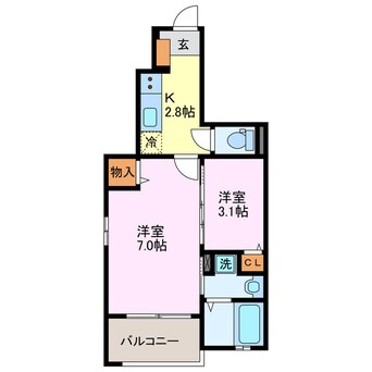 間取図 カーサ　アレグラ