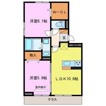 間取図 エクラ