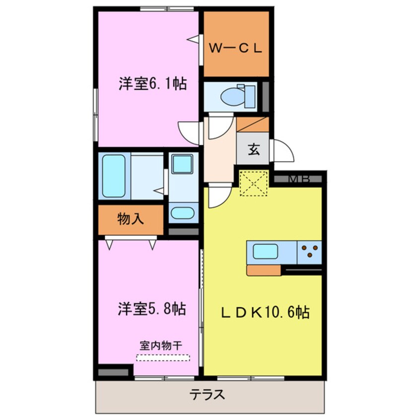 間取図 エクラ