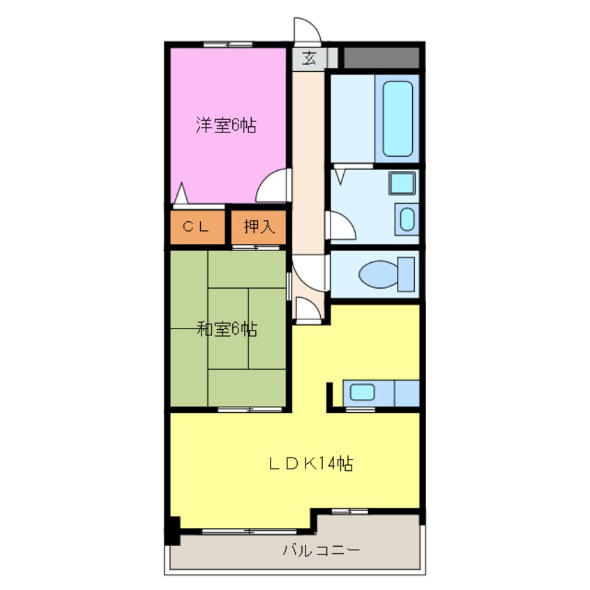 間取図 甚目寺マンション