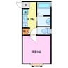 シャトレ上小田井 1Kの間取り