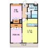 シエル　クレール 2LDKの間取り
