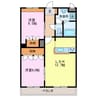 シエル　クレール 2LDKの間取り