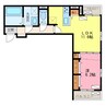 イル・パラディーゾ　Ⅱ 1LDKの間取り