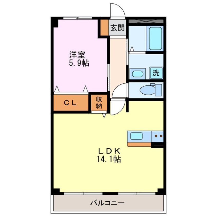 間取図 ラビアン・ローゼ