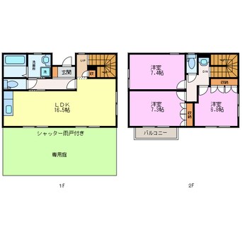 間取図 木全4丁目の賃貸住宅