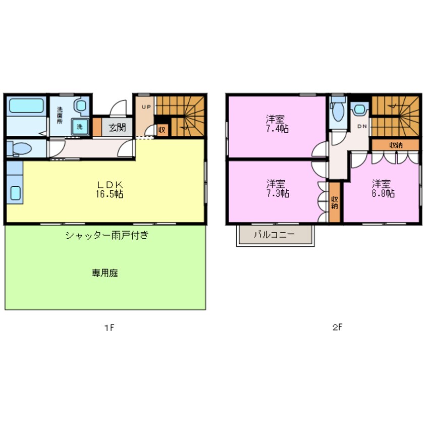 間取図 木全4丁目の賃貸住宅