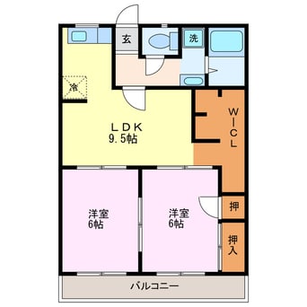 間取図 タウニー近江