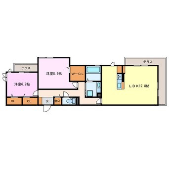 間取図 エトワール古城