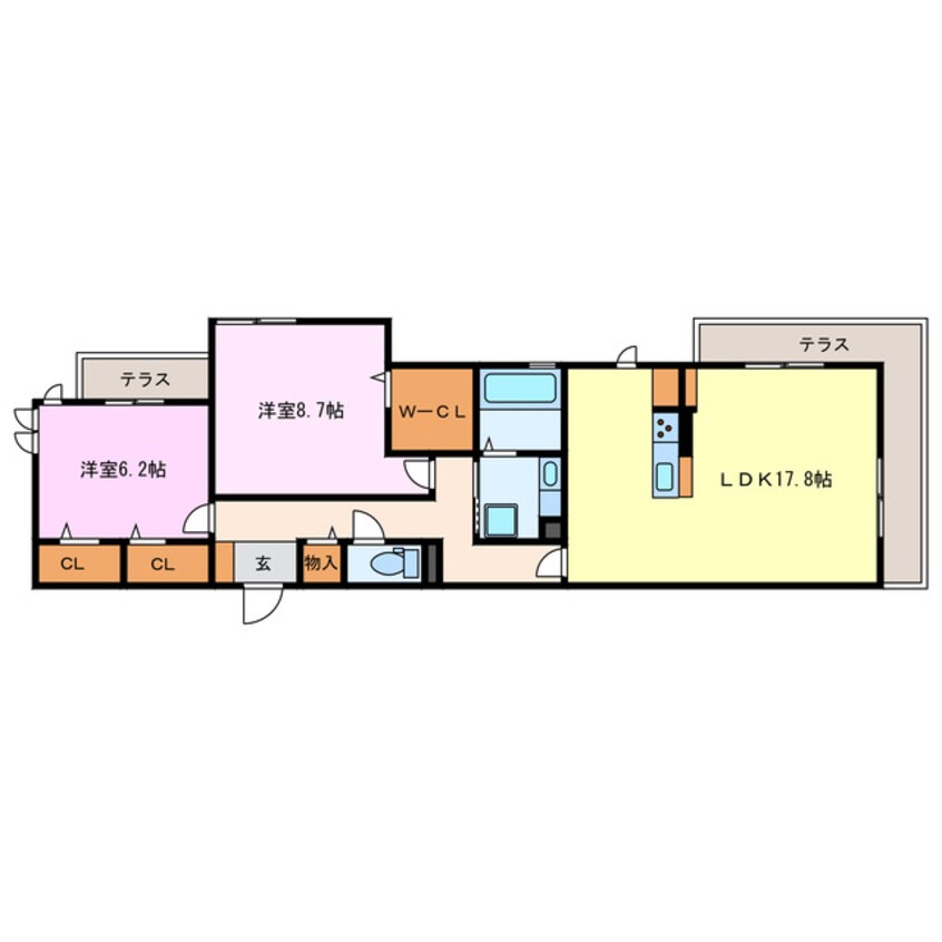 間取図 エトワール古城